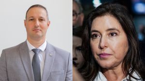 À esquerda, o deputado federal Guilherme Derrite (PP); à direita, a ex-ministra do Planejamento Simone Tebet | Foto: Reprodução/Wikimedia Commons; Senado, SP, São Paulo