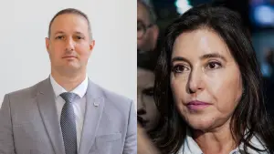 À esquerda, o deputado federal Guilherme Derrite (PP); à direita, a ex-ministra do Planejamento Simone Tebet | Foto: Reprodução/Wikimedia Commons; Senado, SP, São Paulo
