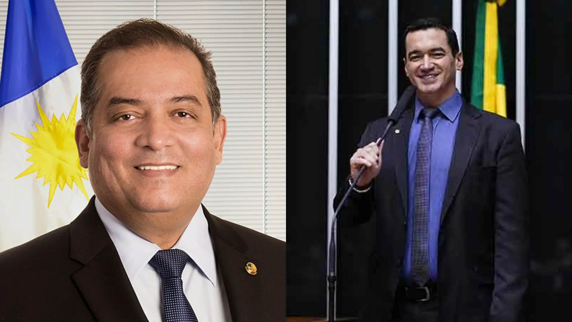 À esquerda, o senador Eduardo Gomes (PL-TO); à direita, o deputado federal Alexandre Guimarães (MDB-TO) | Fotos: Reprodução/Congresso Nacional