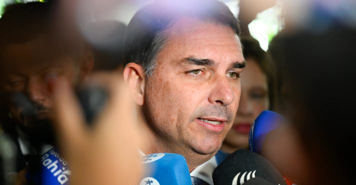 O senador e pré-candidato do PL, Flávio Bolsonaro | Foto: Andressa Anholete/Agência Senado