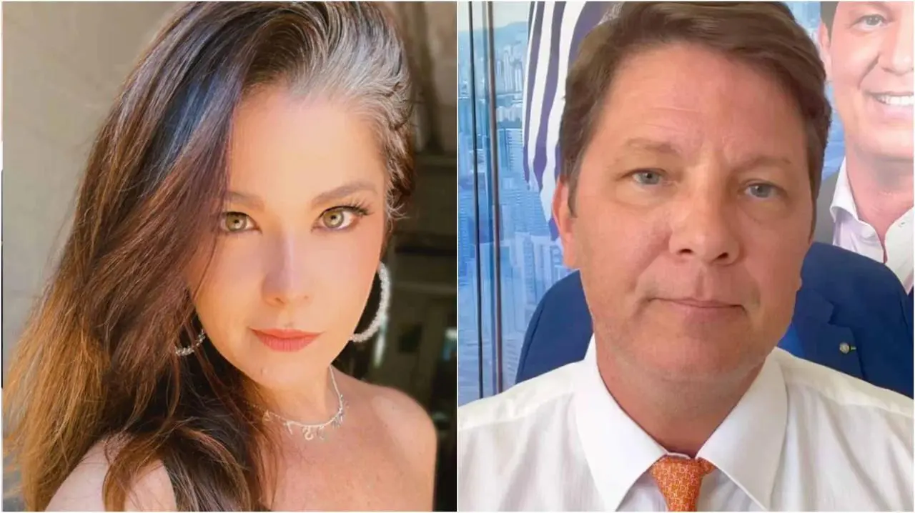 Mario Frias e Samara Felippo