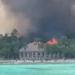 Incêndio de grandes proporções destruiu parte de resort de luxo na República Dominicana