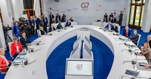 Líderes do G7 em reunião da França | Foto: Reprodução