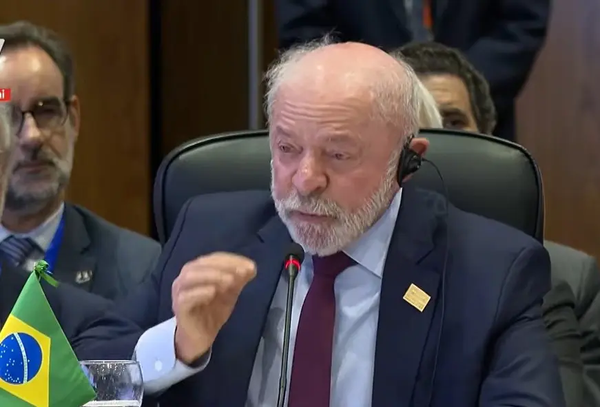 Lula durante discurso na Cúpula do Mercosul, no Paraguai | Foto: Reprodução/X/CanalGov