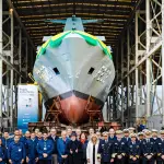 Cerimônia da Marinha durante inauguração de navio nesta sexta-feira, 26, em SC | Foto: Divulgação/MB