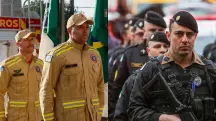 ratinho jr. - paraná - corpo de bombeiros e polícia militar