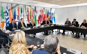Encontro foi reunião organizado pelo senador Nelsinho Trad na Delegação da UE, em Brasília | Foto: Divulgação/Nelsinho Trad