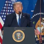 O presidente dos EUA, Donald Trump: resposta a descumprimento de acordo | Foto: Reprodução/X