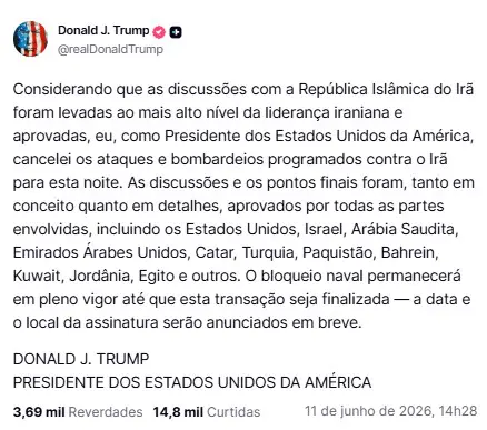 truth-social-trump-cancela-ataque-irã