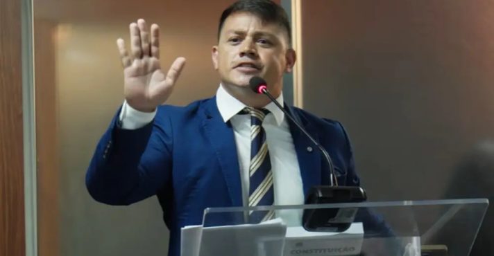 O vereador Cabo Deyvison | Foto: Reprodução/Youtube Cabo Deyvison