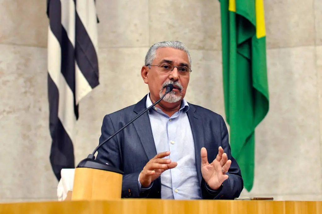 O vereador petista Senival Moura durante sessão na Câmara de São Paulo | Foto: Divulgação/CMSP
