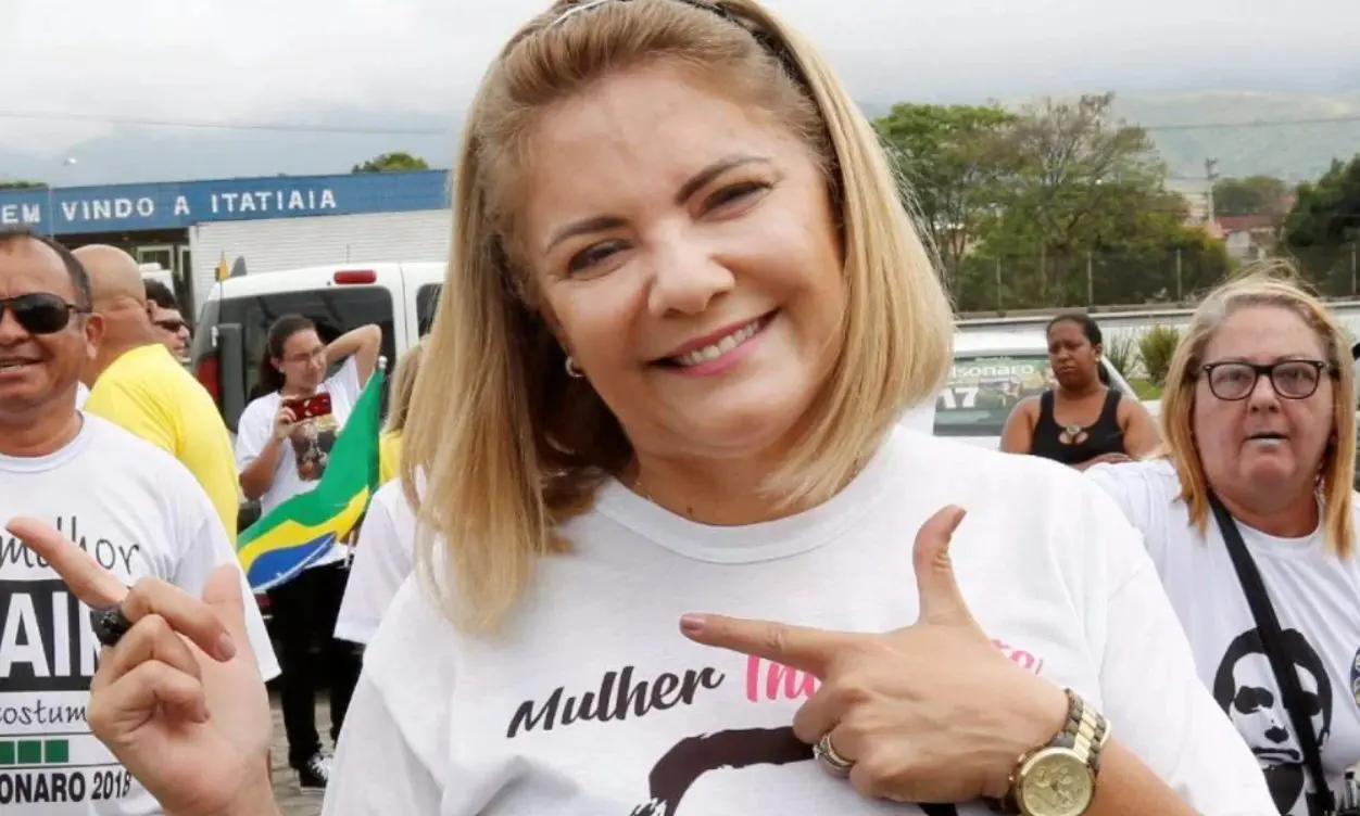 Ana Cristina é mãe do vereador Jair Renan Bolsonaro (PL), eleito em 2024 para a Câmara Municipal de Balneário Camboriú (SC) | Foto: Reprodução/ X