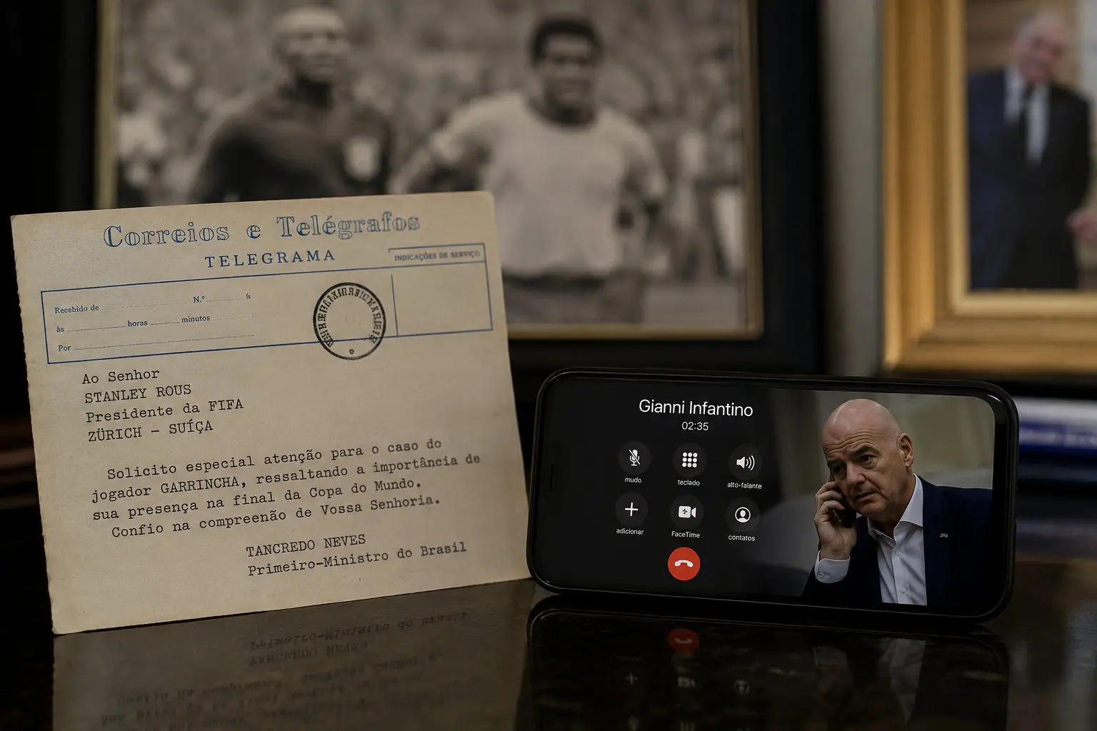 A imprensa brasileira tratou o episódio como um caso incomum de atuação política em um processo disciplinar da Fifa | Foto: Divulgação/Oeste | Imagem criada com o auxílio de inteligência artificial