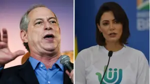 Ciro Gomes e Michelle Bolsonaro