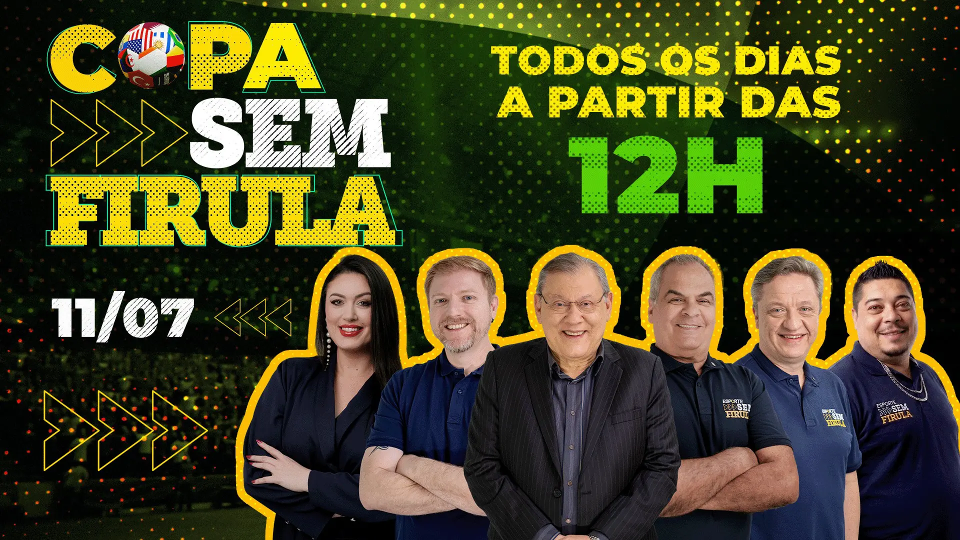 O Copa sem Firula é transmitido de segunda a sexta-feira, das 12h às 14h | Foto: Divulgação/Oeste