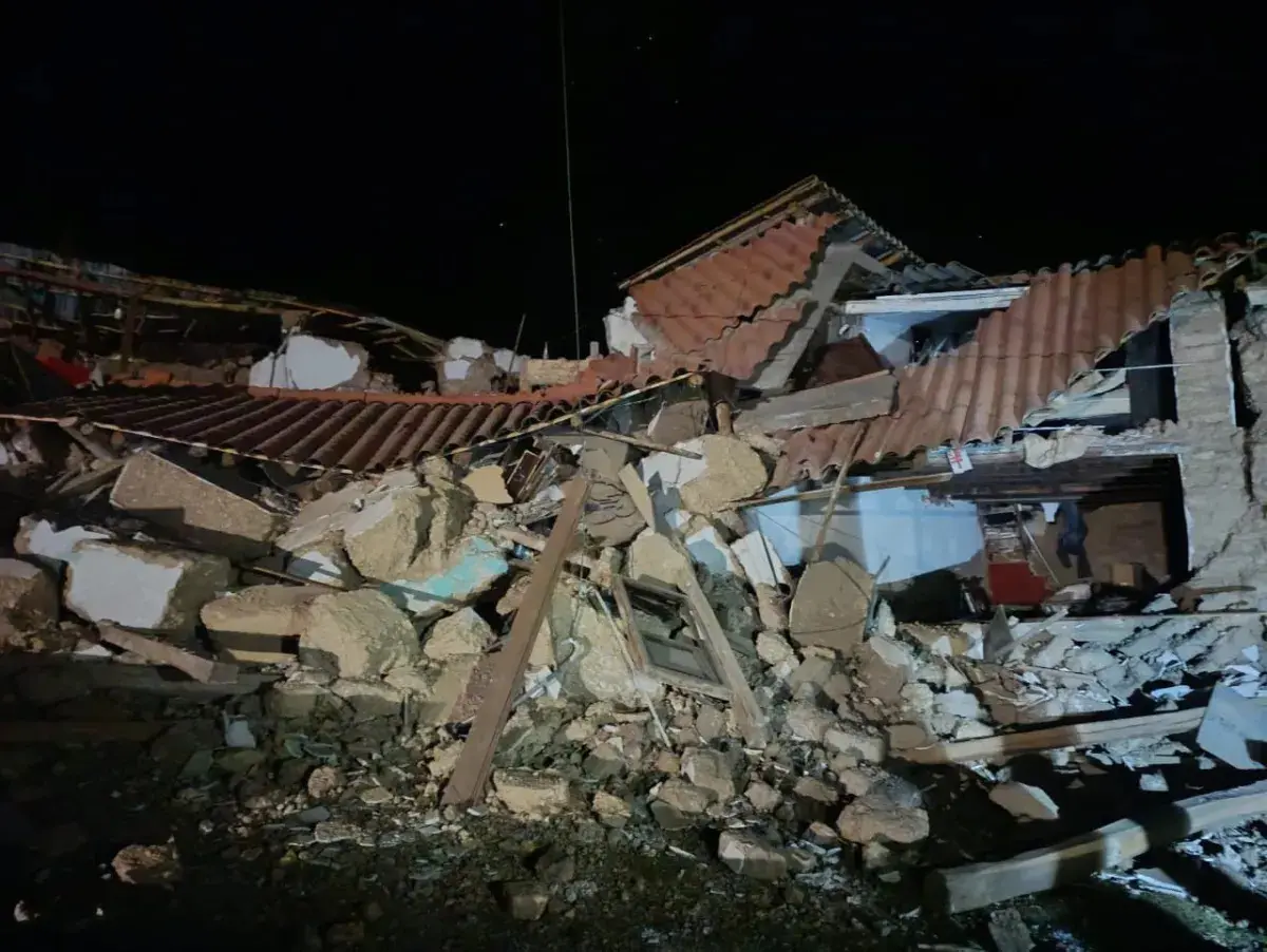 Destroços depois de terremotos no Peru / Foto: Reprodução/Redes sociais