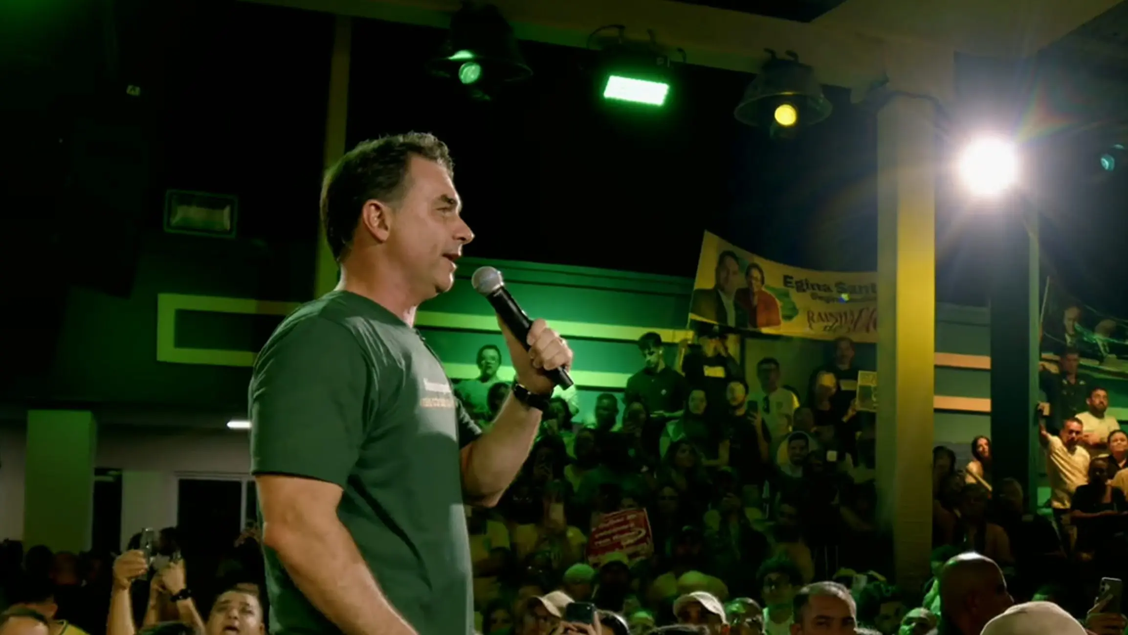 Flávio Bolsonaro participa de evento do PL no Ceará | Foto: YouTube/Divulgação