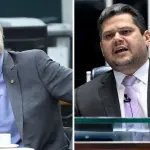 Pedro Uczai e Davi Alcolumbre