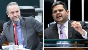 Pedro Uczai e Davi Alcolumbre