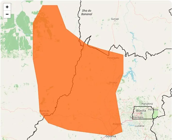 Inmet alerta para perigo de baixa umidade e chuvas intensas