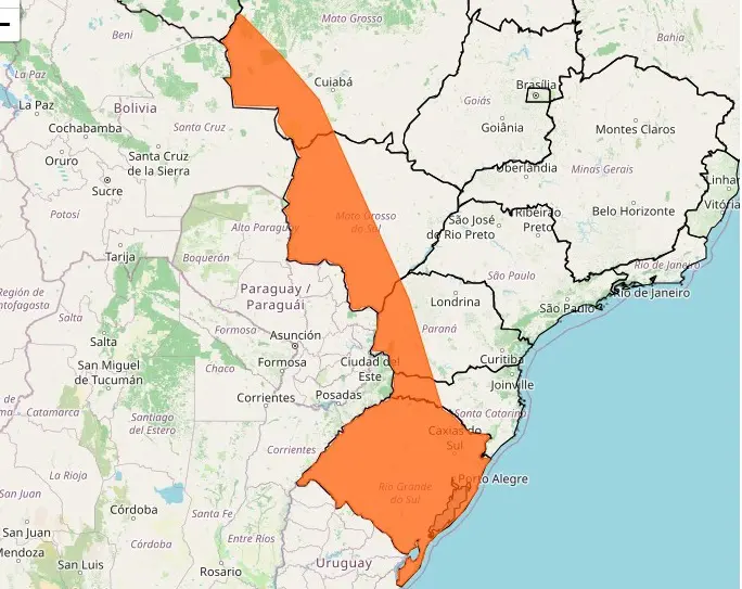 Inmet alerta para perigo de vendaval em seis Estados
