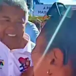 Manifestante confronta governador da Bahia | Foto: Reprodução/X