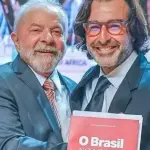 O presidente Luiz Inácio Lula da Silva (PT), ao lado do fotógrafo Ricardo Stuckert | Foto: Divulgação/Presidência da República