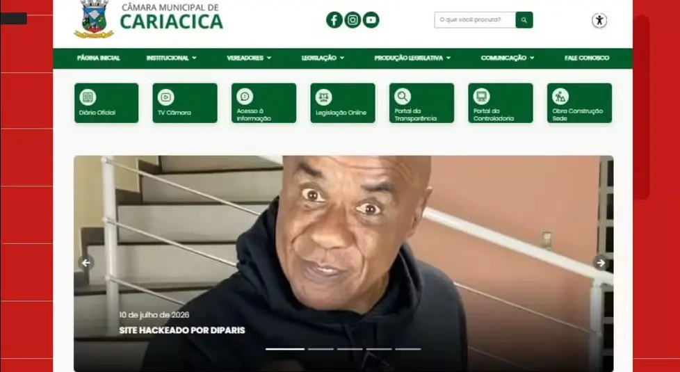 site-prefeitura-cariacica-hackeado